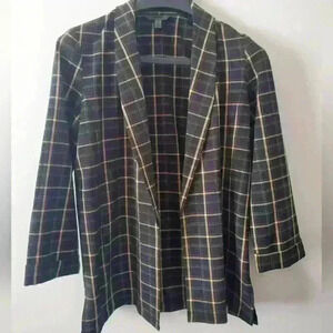 ONE black plaid  blazer